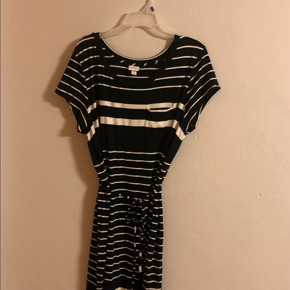 Merona NWT Striped T Shirt Dress, XL - Picture 2 of 6